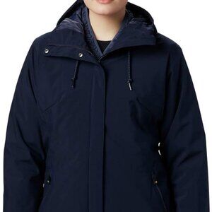 🆕Columbia Women's Here and There Interchange Jacket- Large- Dark Nocturnal-NWT